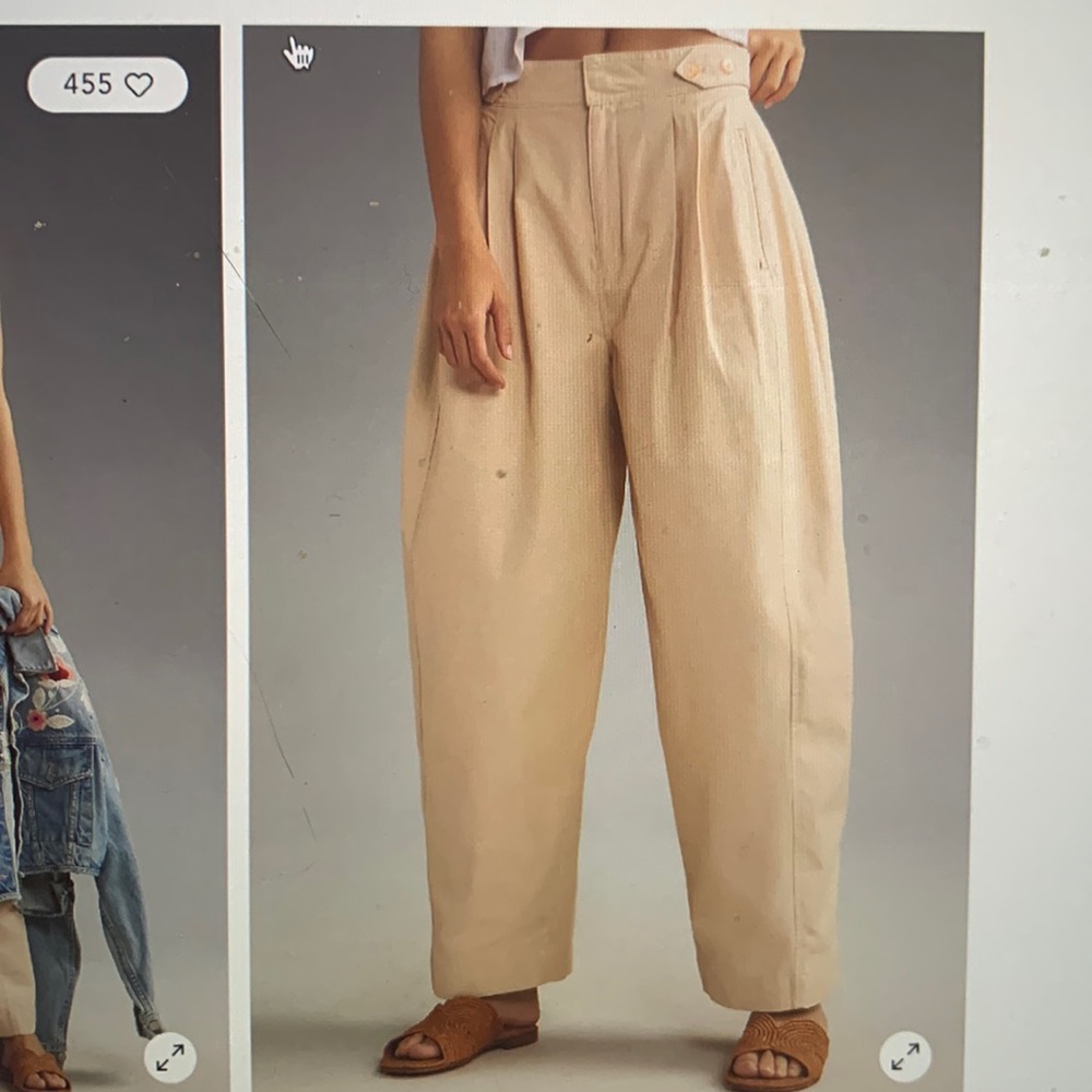 New with tags, Maeve utility barrel trouser pants